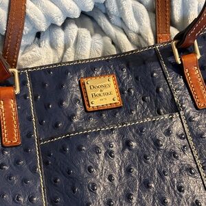 Dooney & Bourke Navy Textured Tote